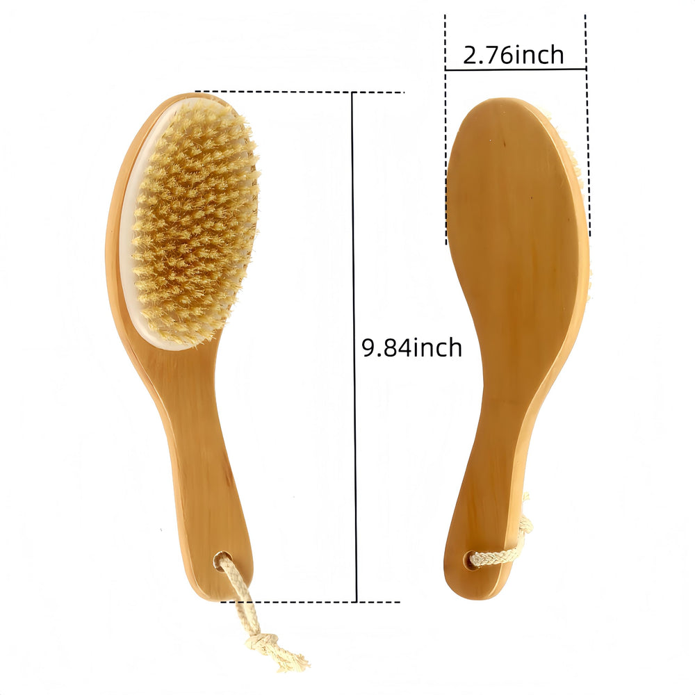 LONGCO dry brush care guide image showing simple maintenance for longevity.