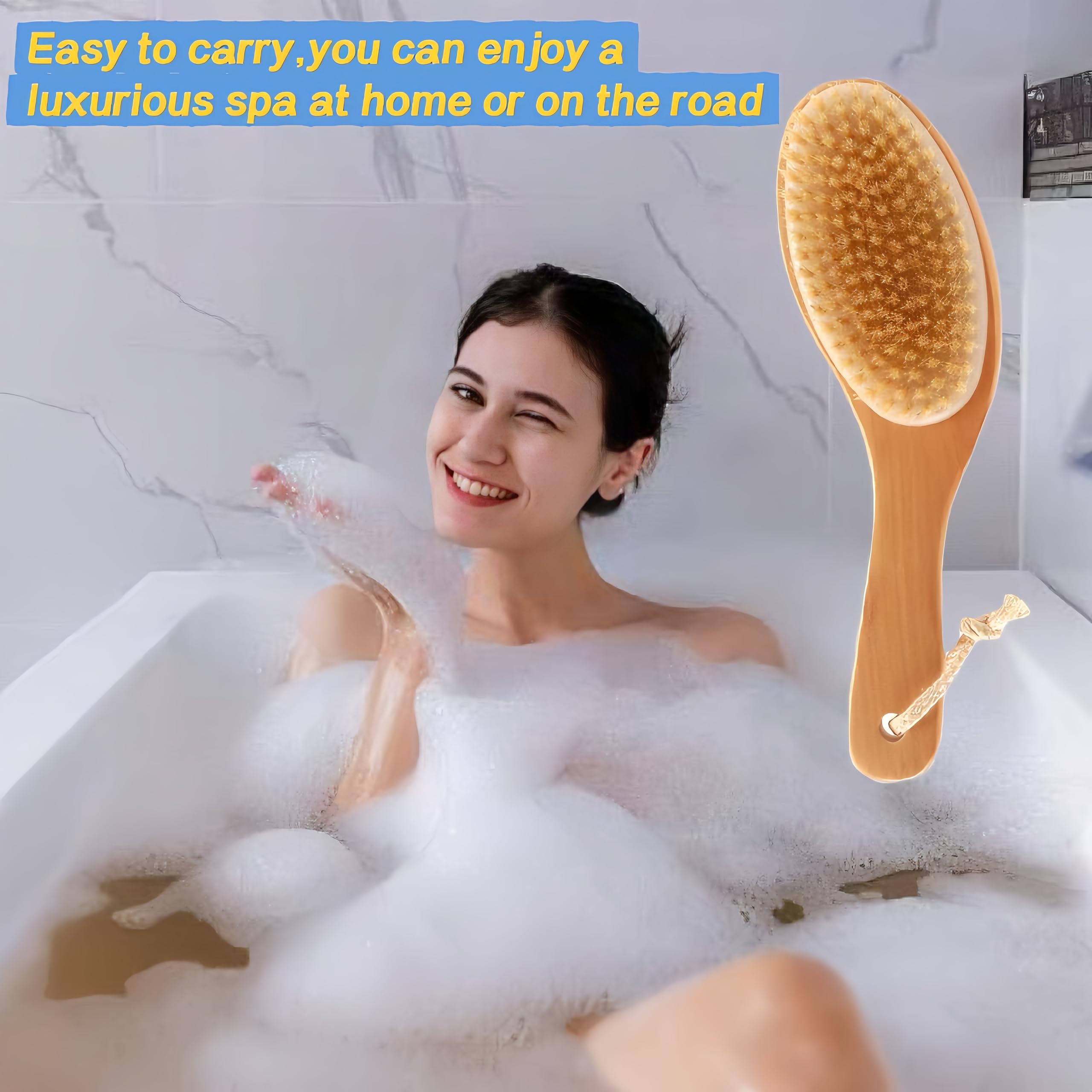 LONGCO dry brush hanging rope enables quick air-drying after use.