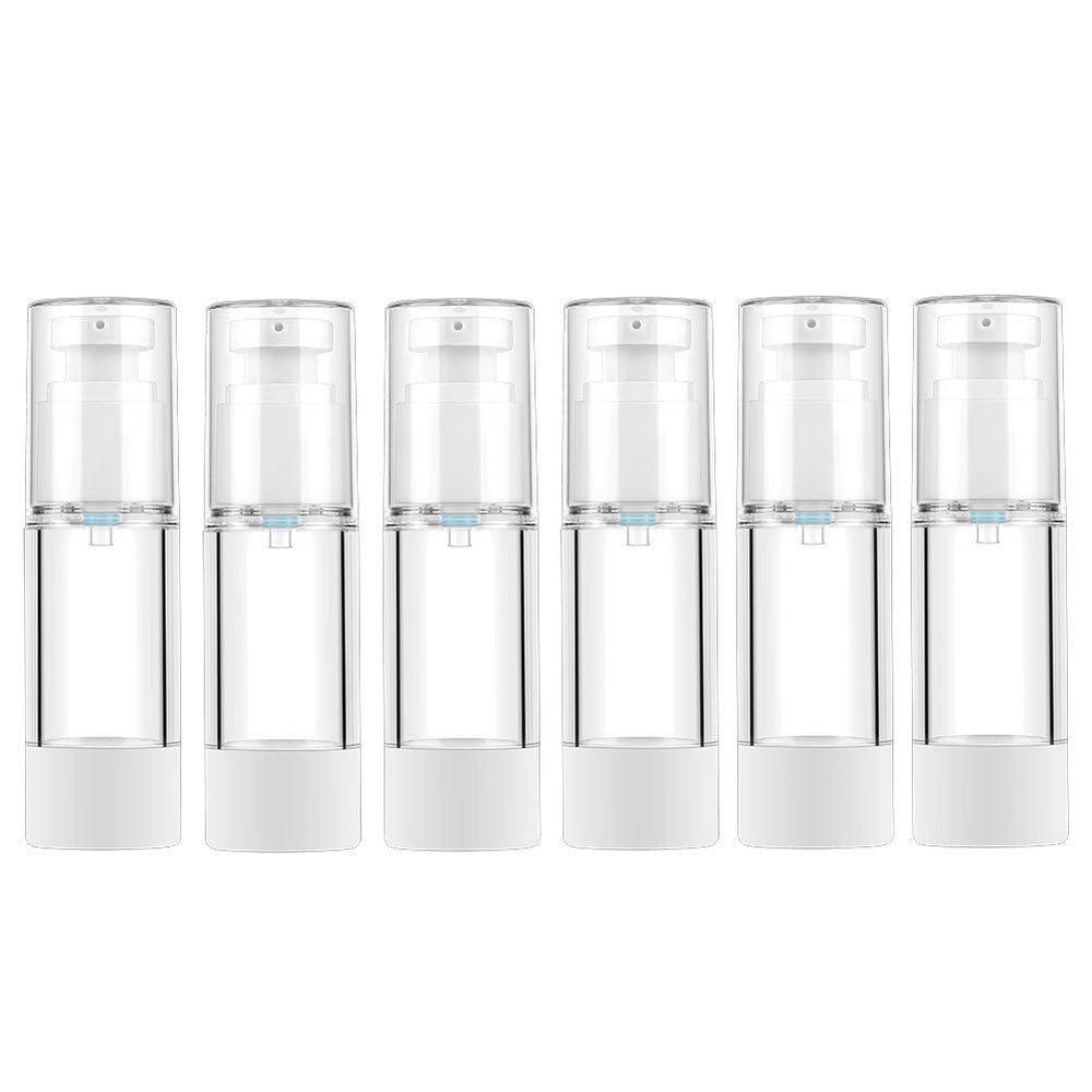 Longway 30ml clear airless pump bottle showing precise dosing.