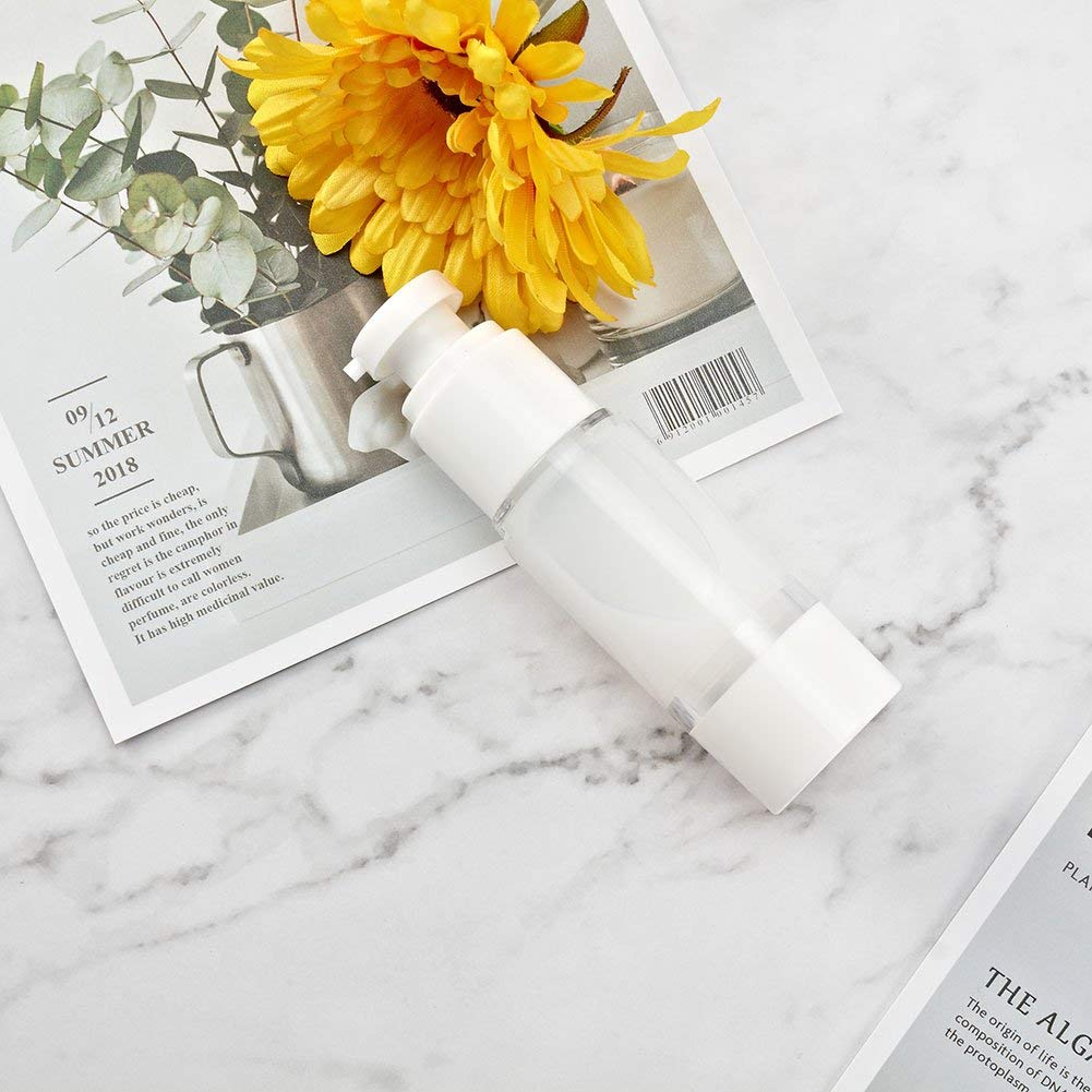 Longway clear lid bottle protecting formulas from air exposure.