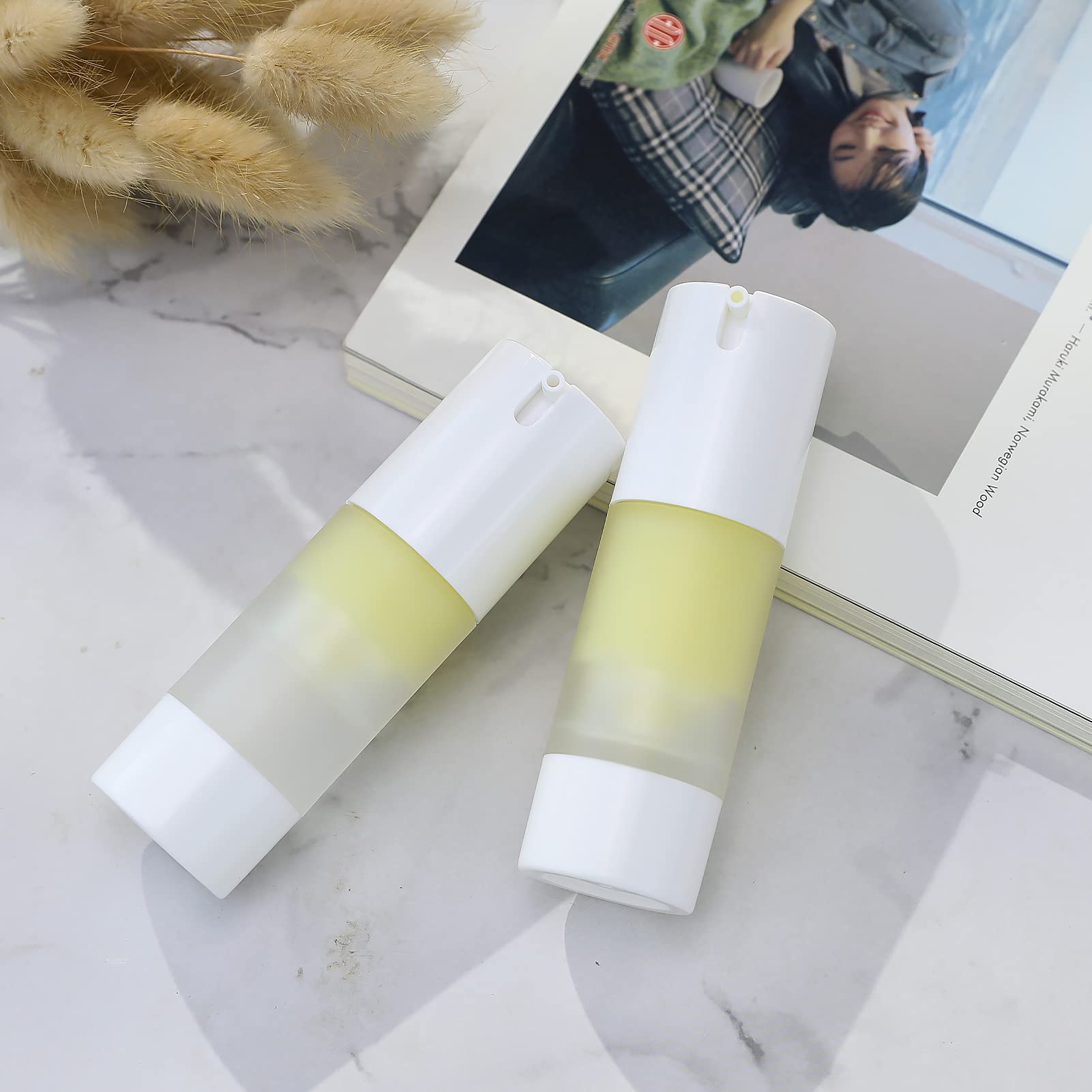 Longway versatile dispenser for foundation, serums, and creams.