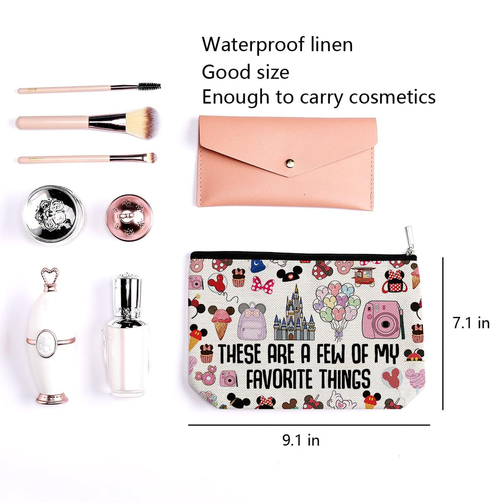 LONGXIN Mouse family graphic side view for organized on the go cosmetics.