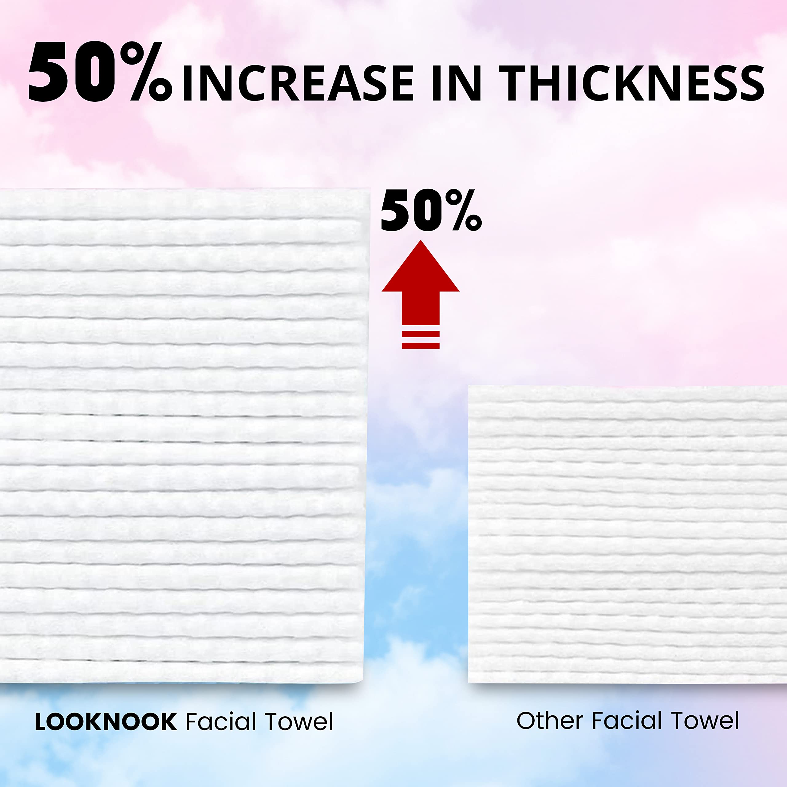 LOOKNOOK towel used with cleanser to wipe makeup without lint