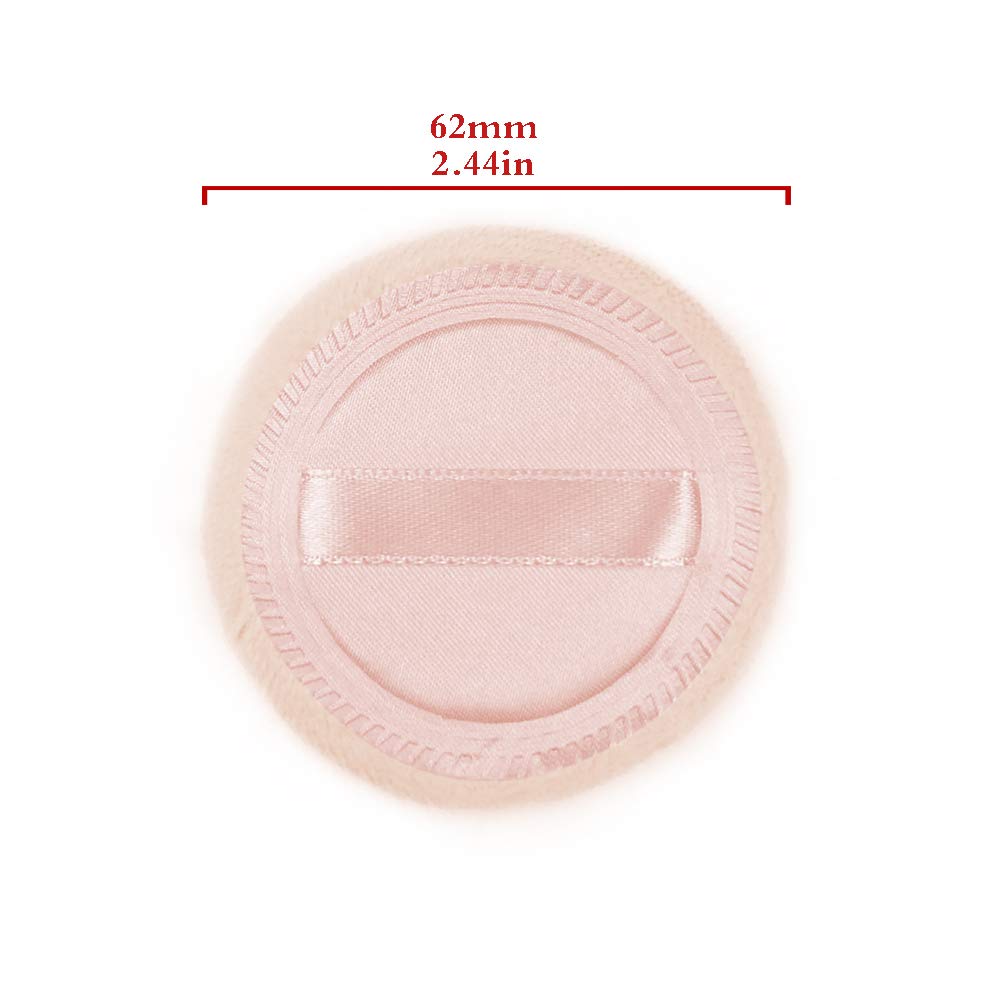 LOOKSEVEN care-friendly puff shown with washing and air-drying after use.