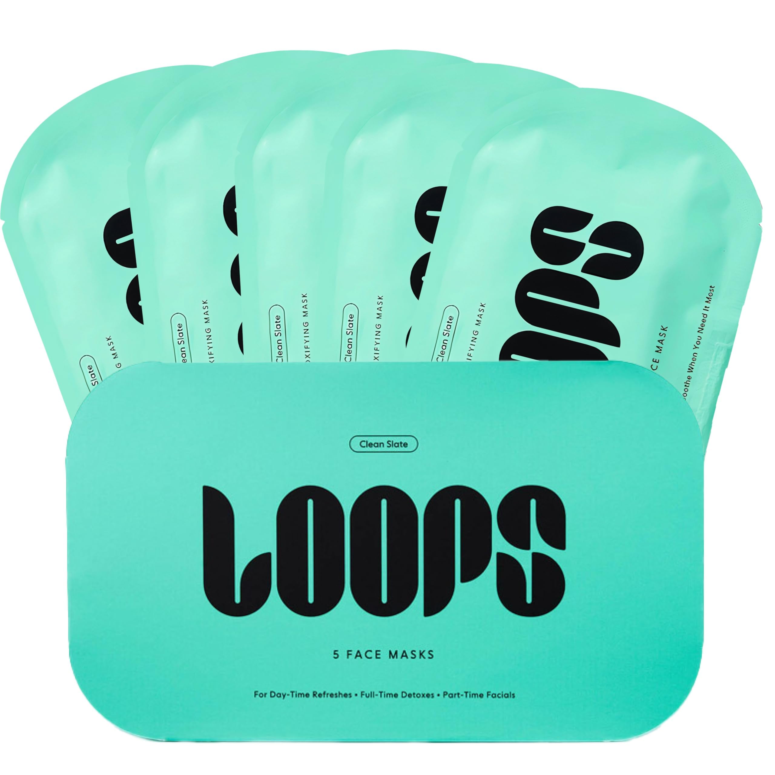 LOOPS mascarilla hidrogel detoxificante para limpieza profunda de poros