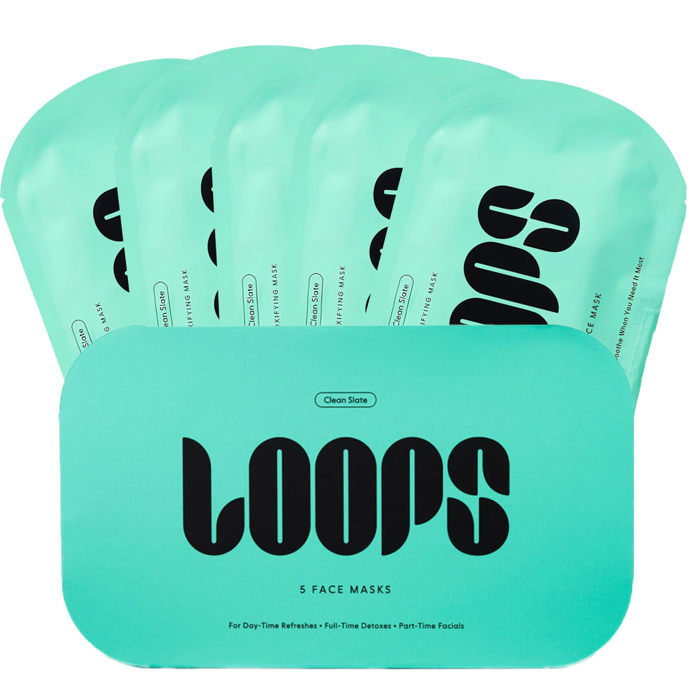 LOOPS mascarilla hidrogel detoxificante para limpieza profunda de poros