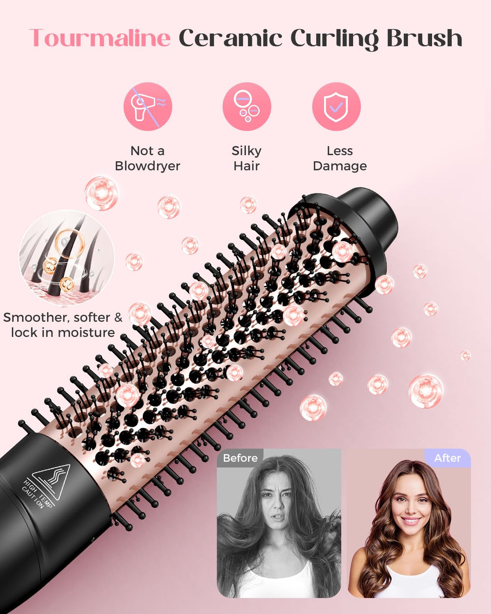 Lopeie 1.25-inch curling iron with clip for classic curls