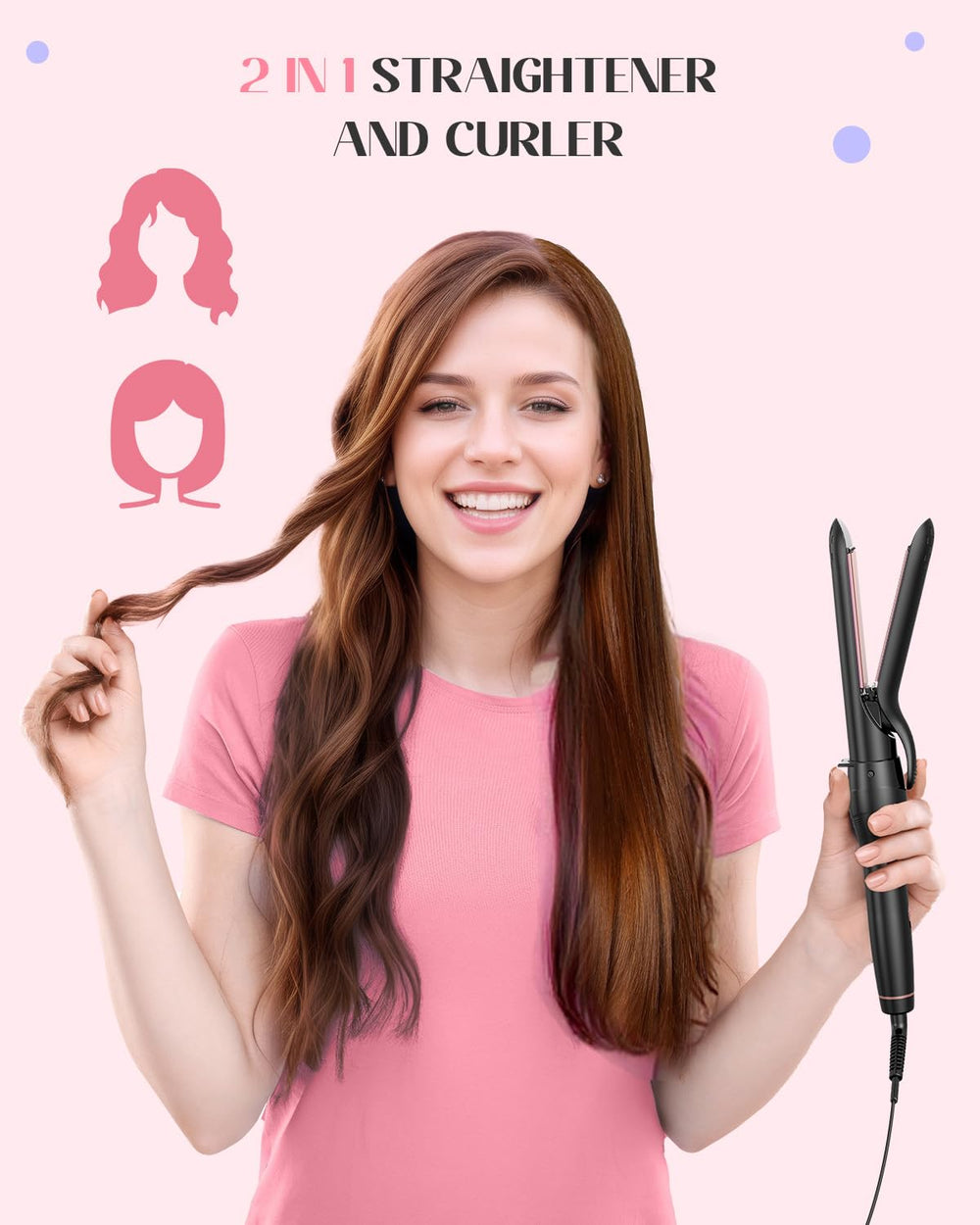Lopeie specialized hair straightener for sleek straight styles