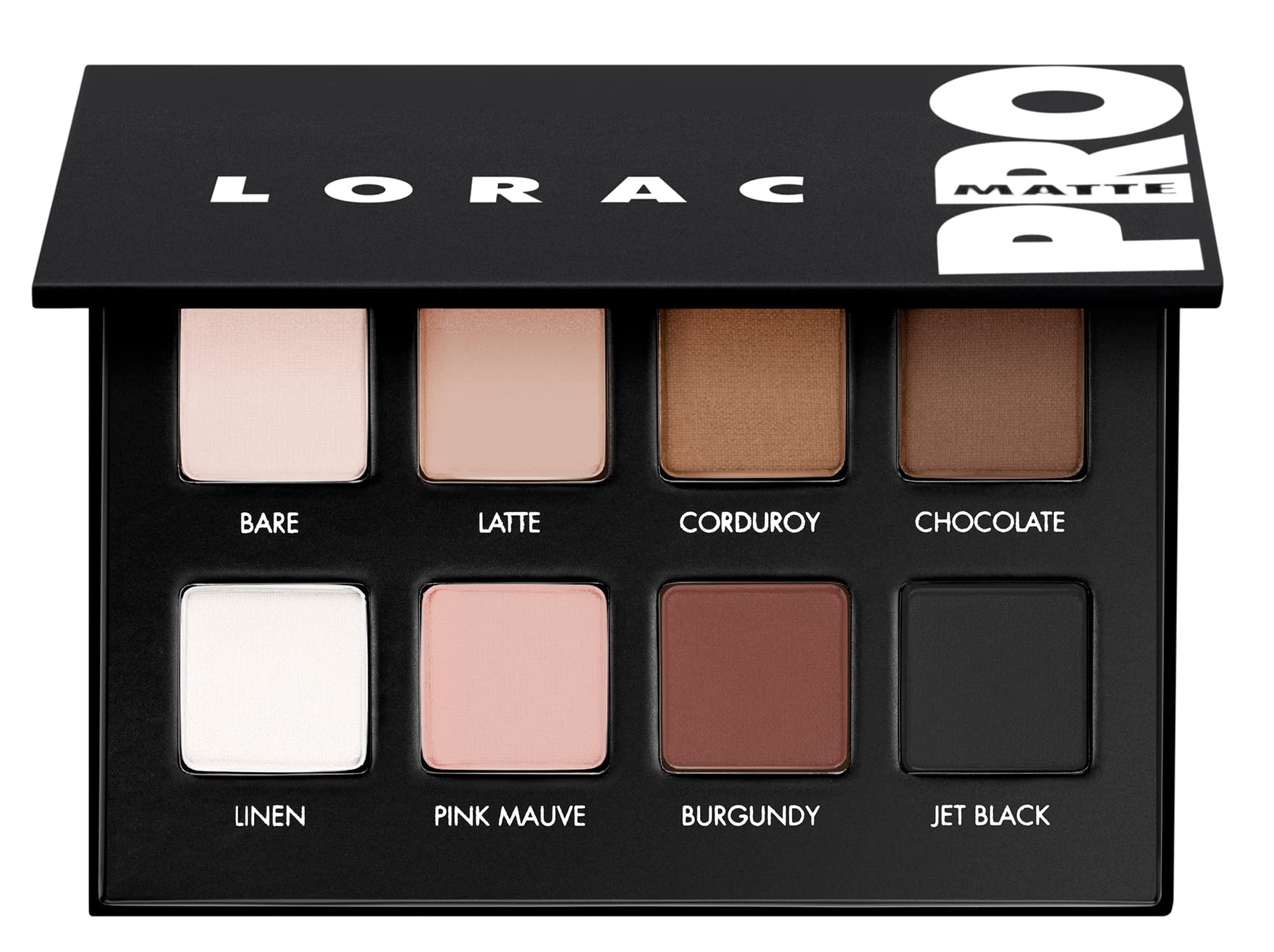 LORAC PRO Matte Bare swatch for a neutral day look with long-lasting color.
