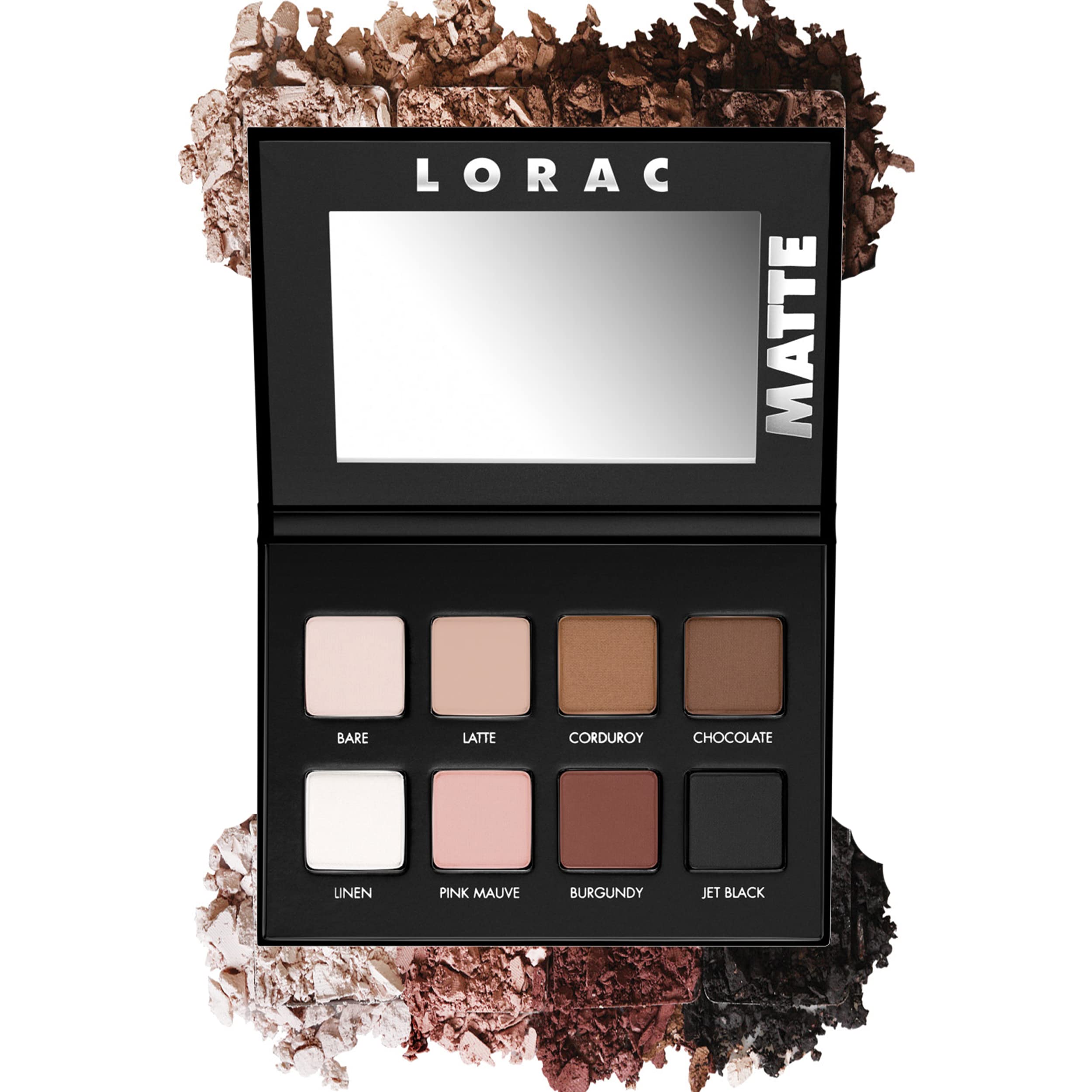 LORAC PRO Matte Burgundy smoky plum accents for drama and dimension.