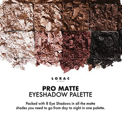 LORAC PRO Matte Corduroy warm crease shade with buildable depth.