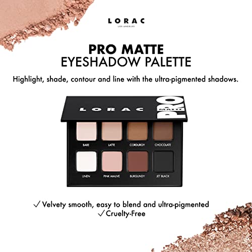 LORAC PRO Matte Latte crease transition for soft blending and warmth.
