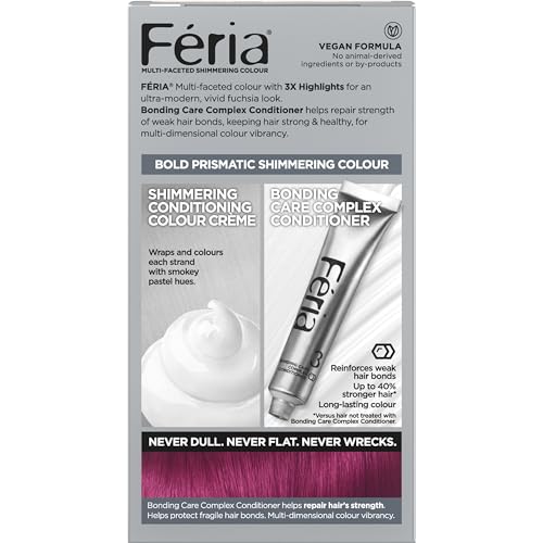 L'Oreal Paris Feria 3X-highlights close-up demonstrates intensified brightness.