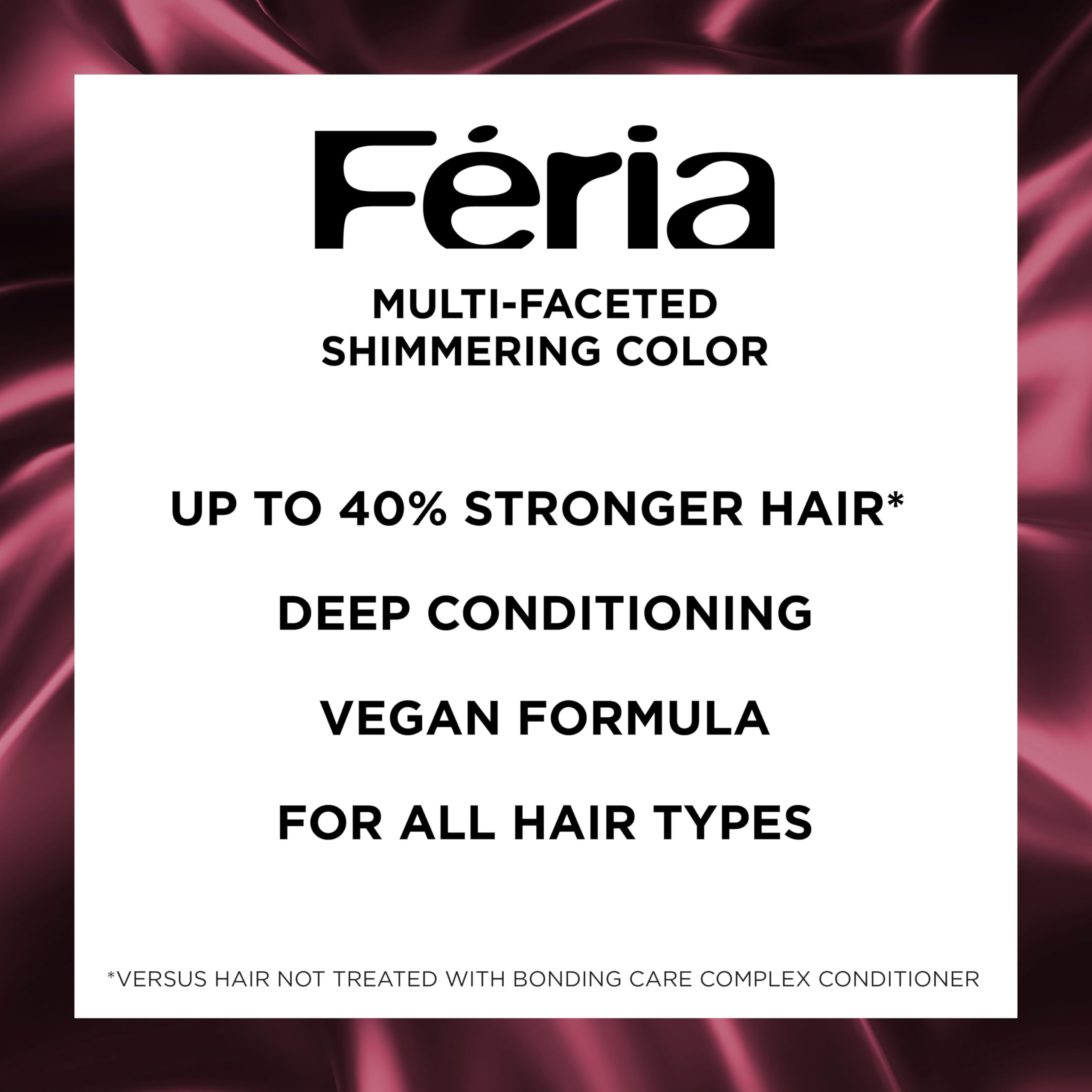 Feria Bonding Care Complex conditioner strengthens bonds after color.