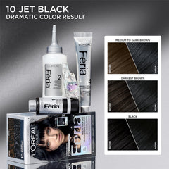 L’Oréal Paris Feria Black Cherry 26 application creates vibrant shade with shine serum.