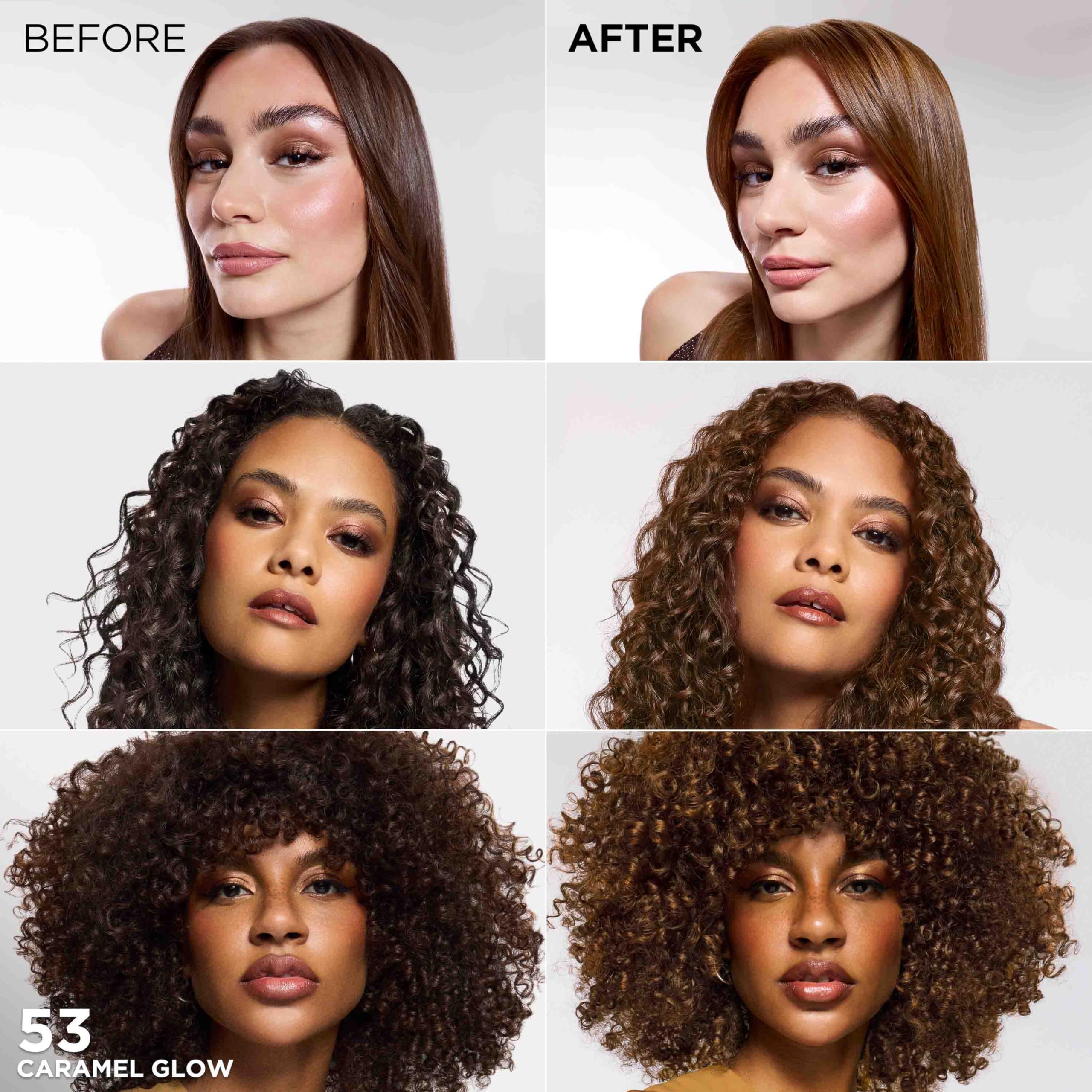 L'Oreal Paris Feria Caramel Glow 3-tone kit box showcases multi-faceted blend.