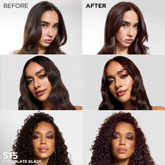 L'Oreal Paris Feria Caramel Glow color card highlights warm dimension