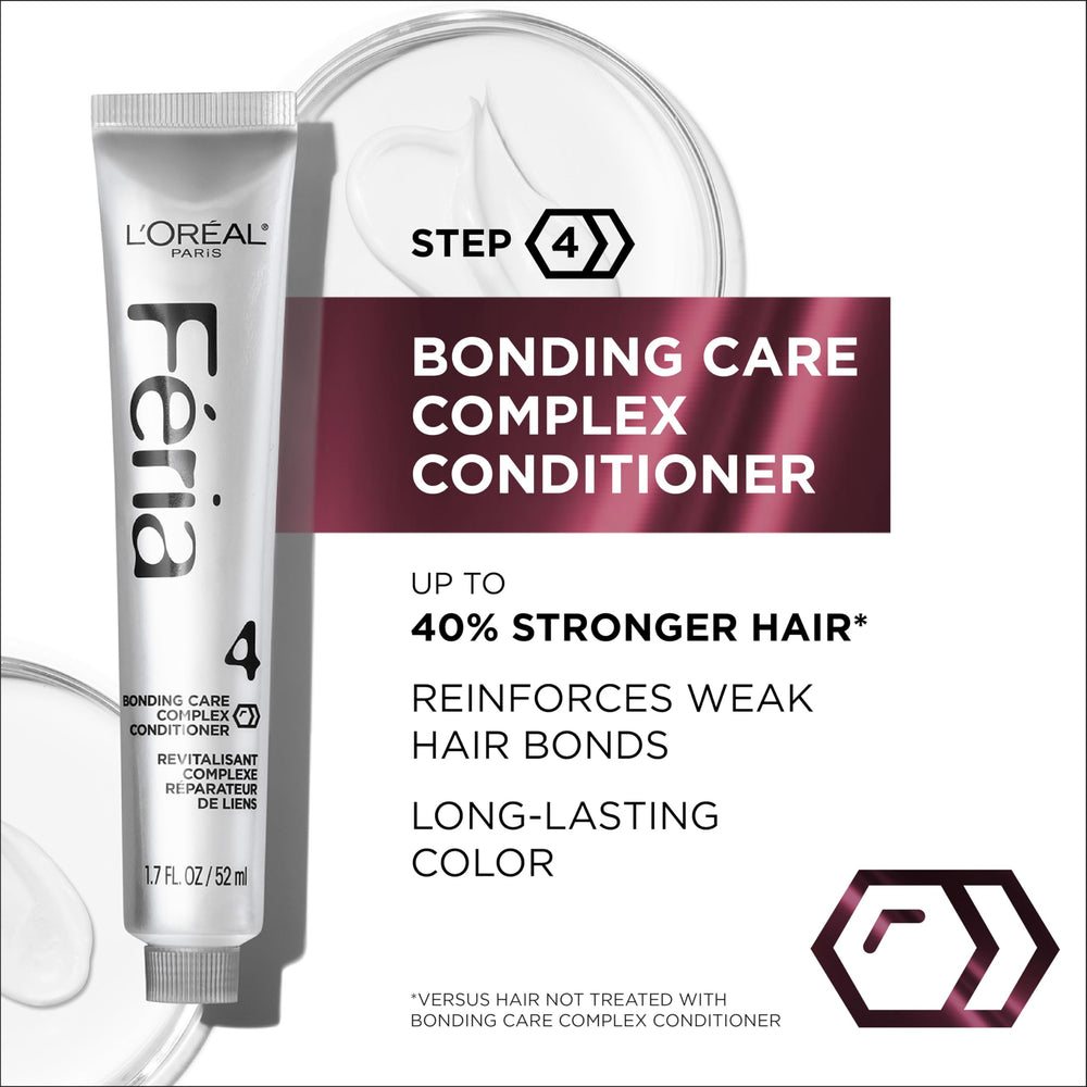 Permanent Feria color in 82 Strawberry Blonde for lasting vibrancy.
