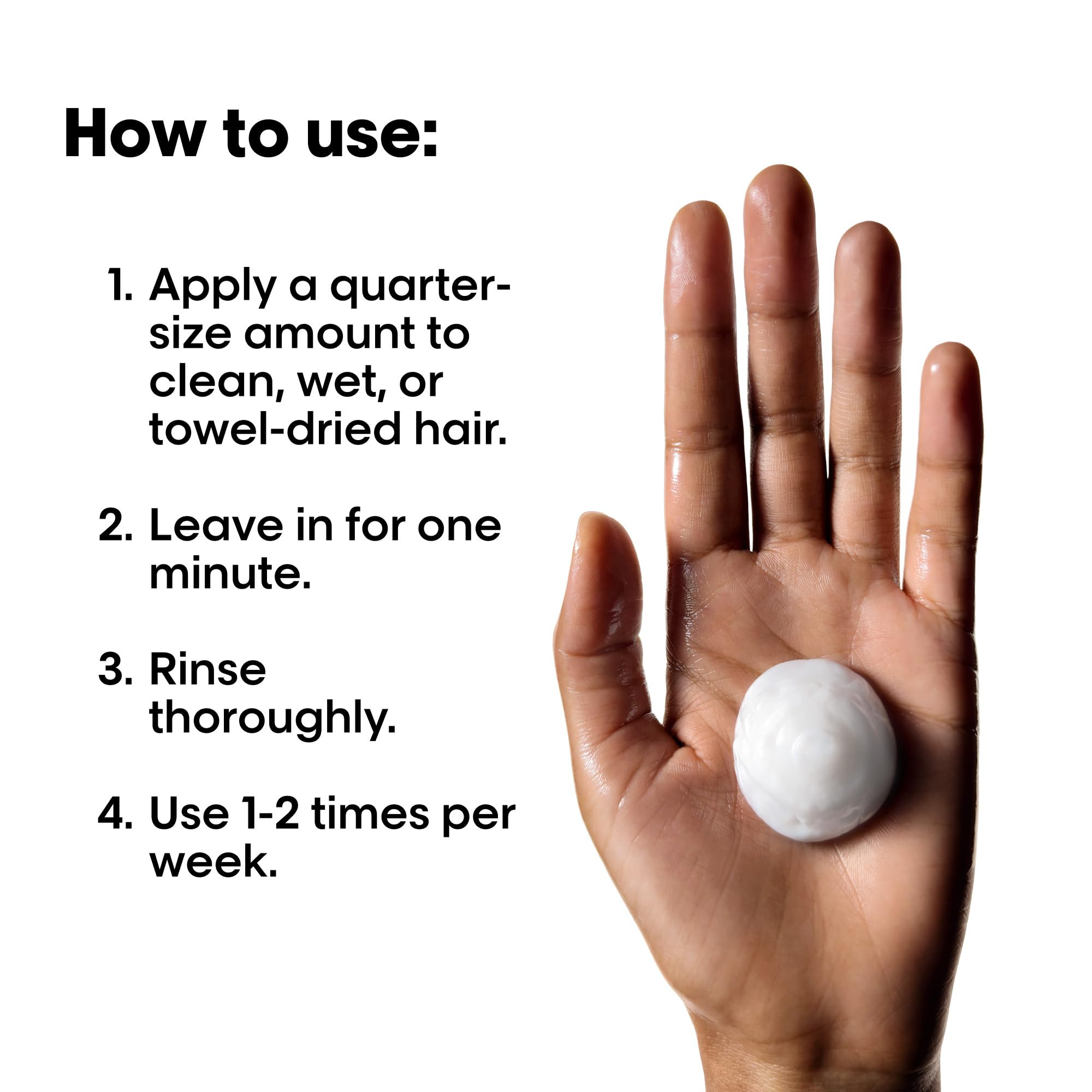 Pump dispense of Metal Detox mask, easy application and even coverage.