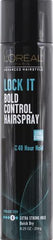 L'Oreal Paris Bold Control hairspray mist for quick-dry coverage.