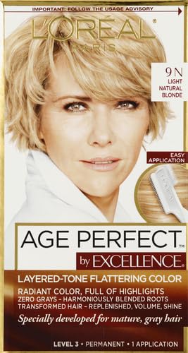 L'Oreal Paris Age Perfect 9N cream tube ready to mix for smooth color