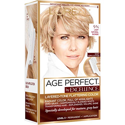 L'Oreal Paris Age Perfect final color result on hair close-up