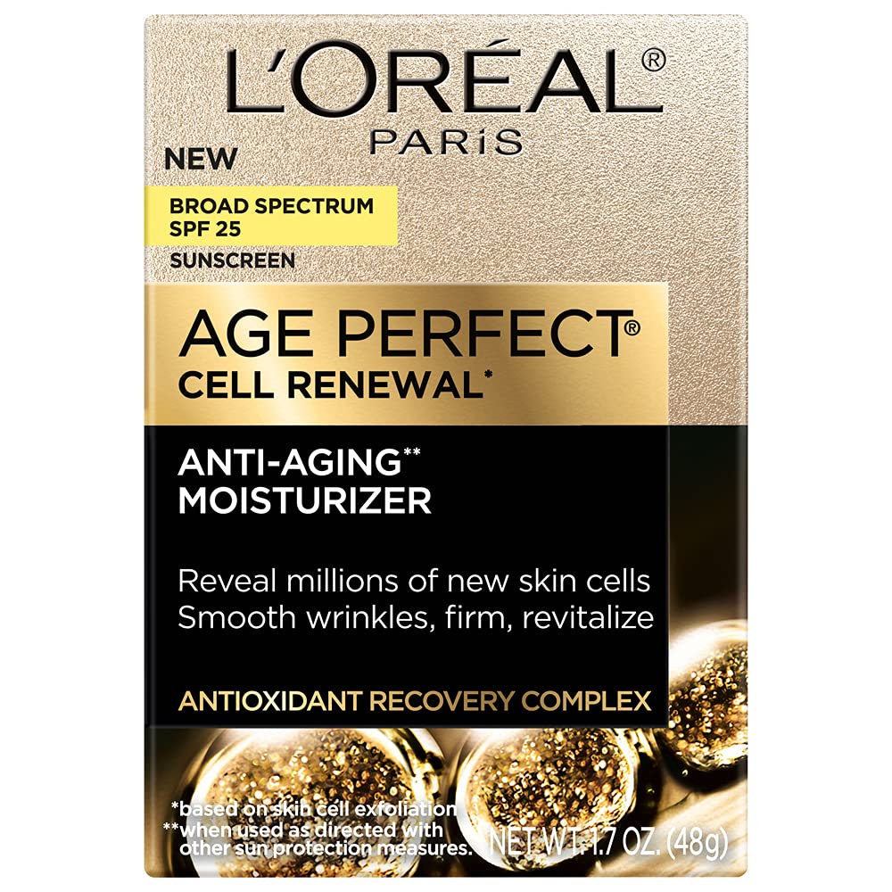 Close-up of Age Perfect bottle highlighting the antioxidant complex.