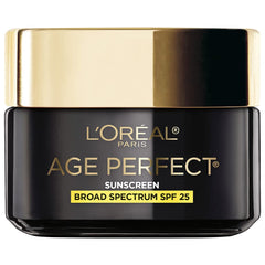 L'Oreal Paris Age Perfect bottle front with SPF 25 protection.
