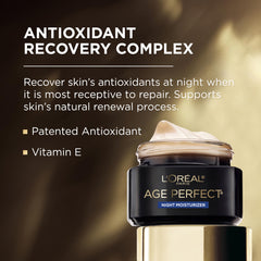 L'Oreal Paris Age Perfect Cell Renewal label detail communicates antioxidant benefits