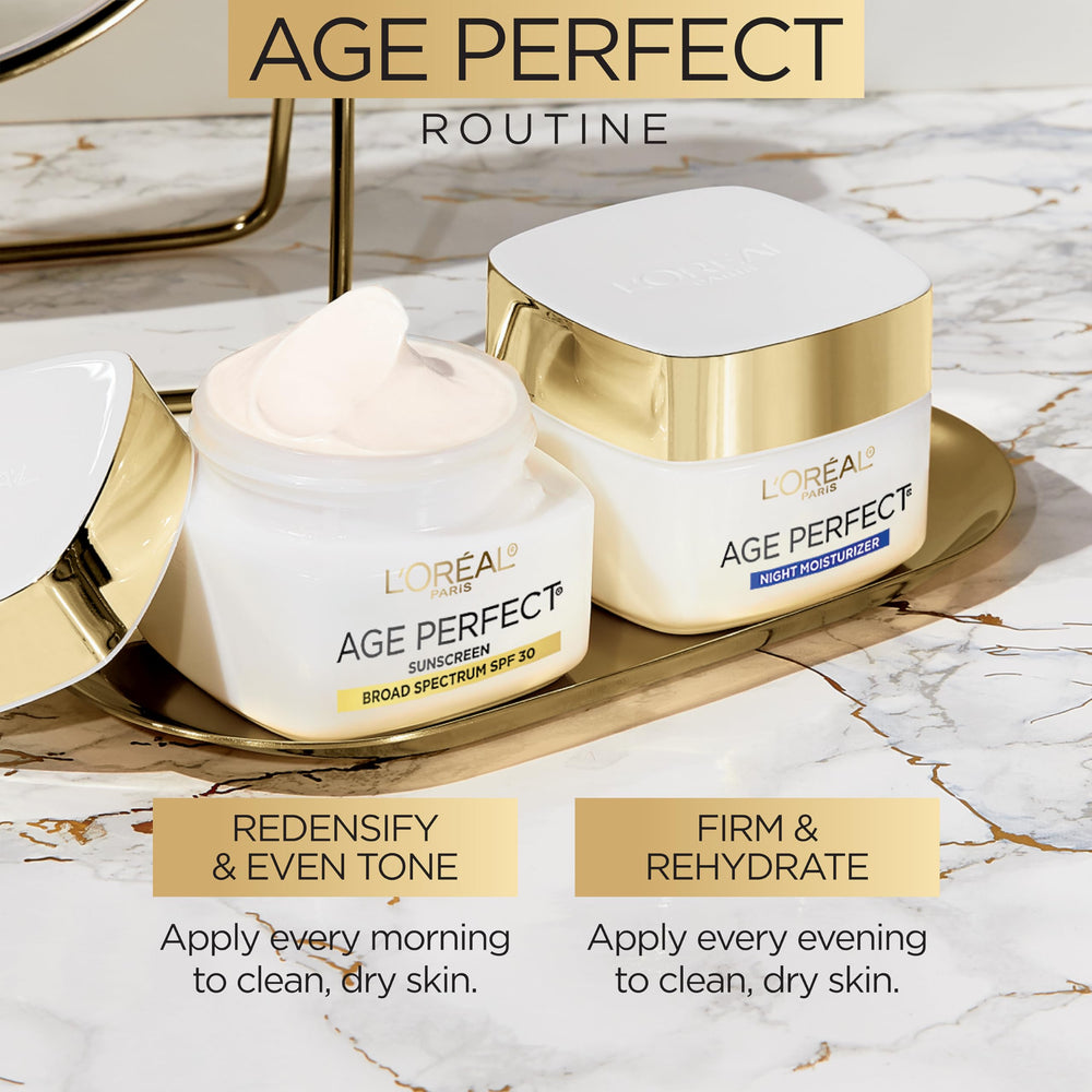 L'Oreal Paris Age Perfect Collagen Expert envase práctico y elegante para rutina nocturna
