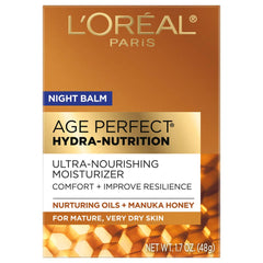 L'Oreal Paris Age Perfect Hydra Nutrition, bote: hidratación profunda para piel seca.