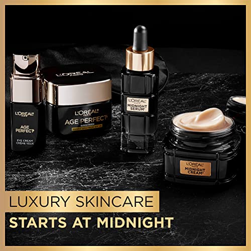 L'Oreal Paris Age Perfect luxe packaging with gold finishes on cap.