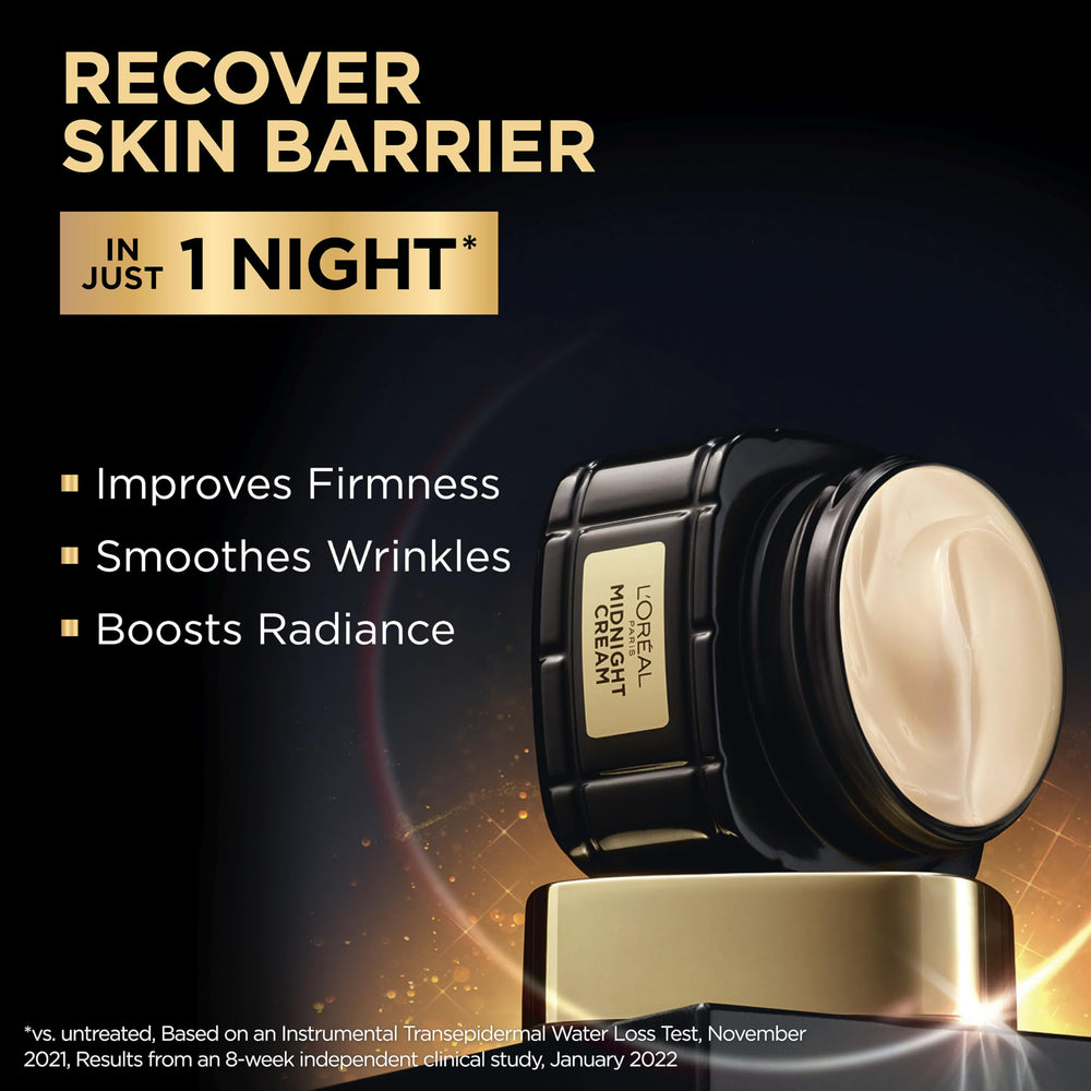 L'Oreal Paris Age Perfect Midnight Cream being applied as part of nightly routine
