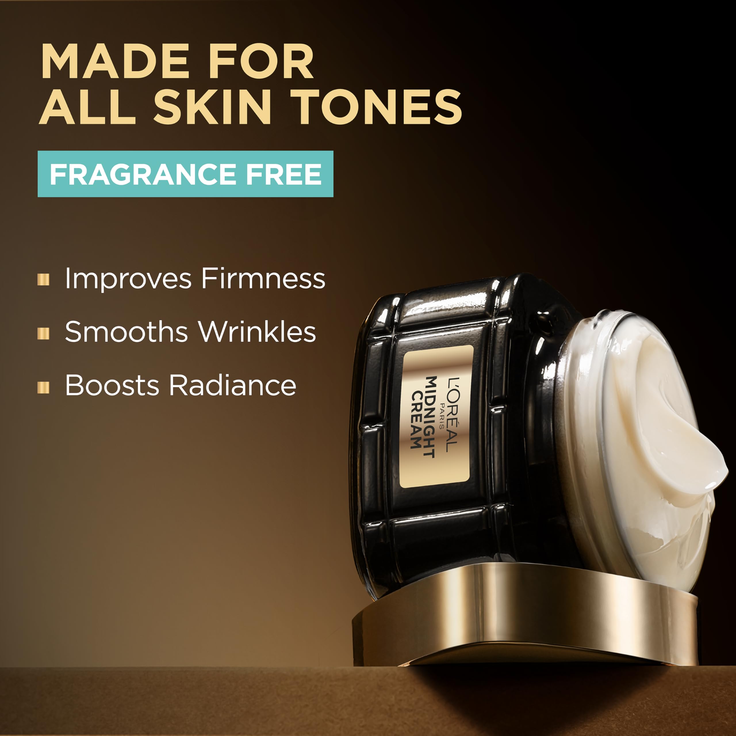 Fragrance-free formula suitable for sensitive skin and all skin tones