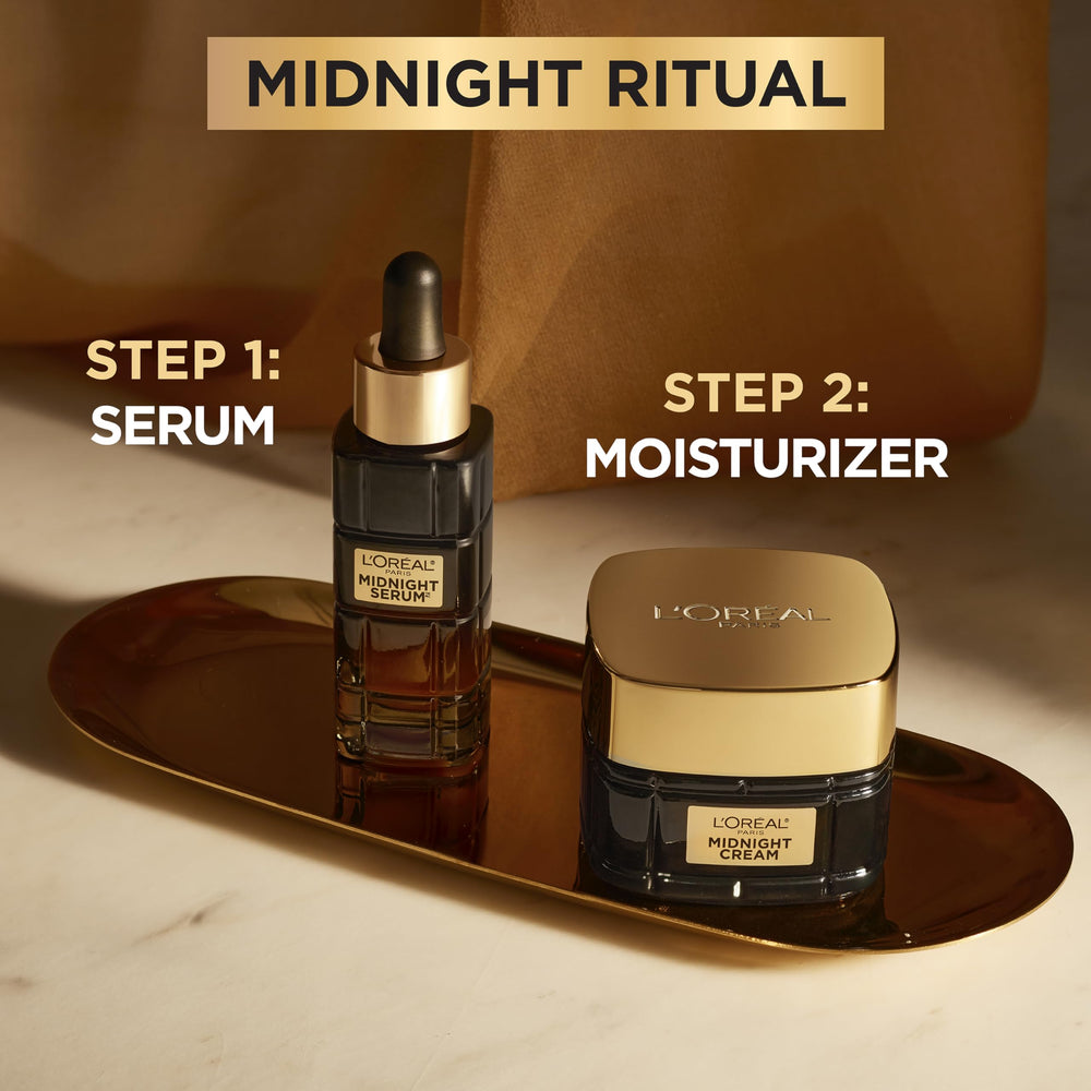 Close-up image demonstrates night skincare ritual with the cream