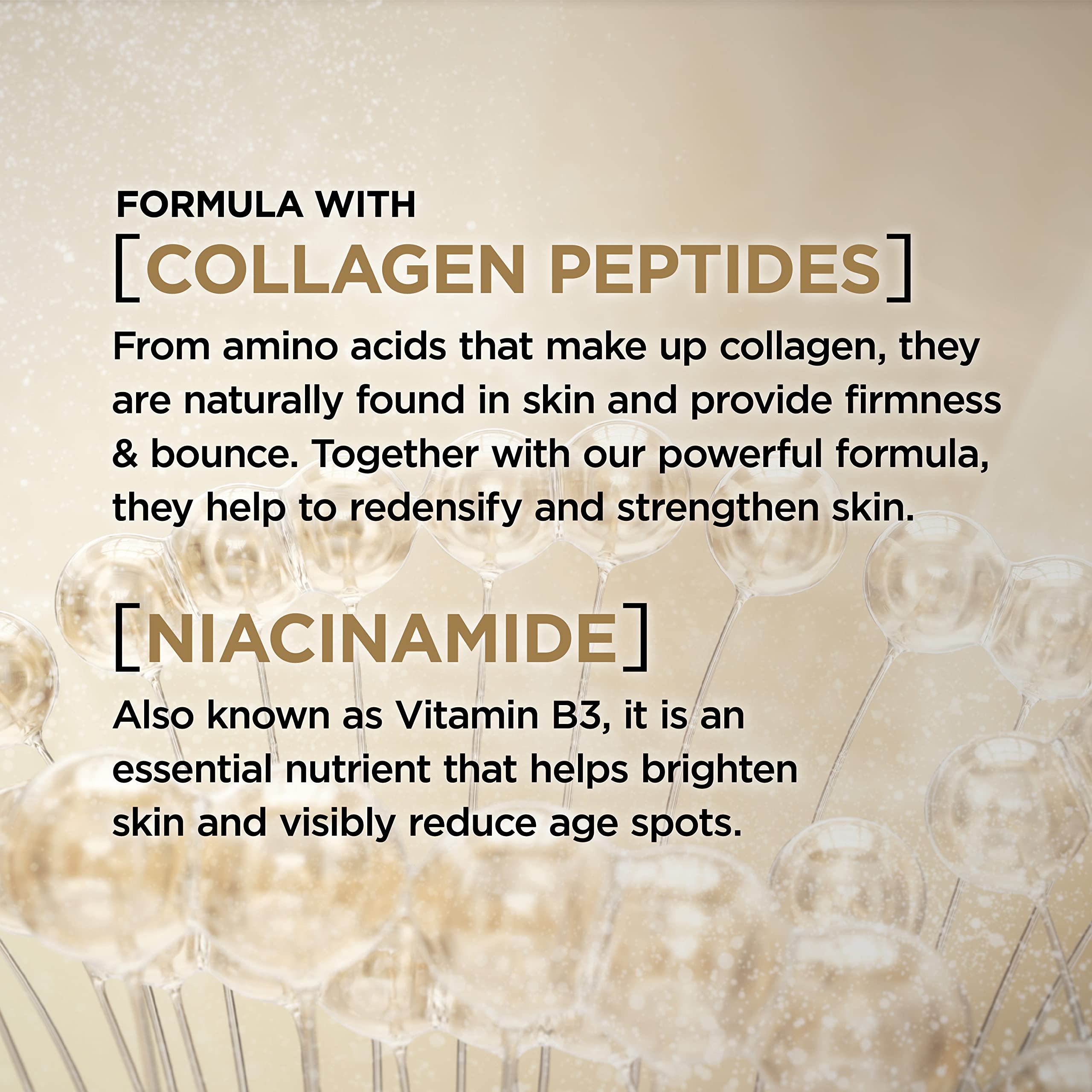 L'Oreal Paris Age Perfect Collagen Expert con niacinamida para tono más uniforme