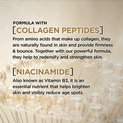L'Oreal Paris Age Perfect Collagen Expert con niacinamida para tono más uniforme