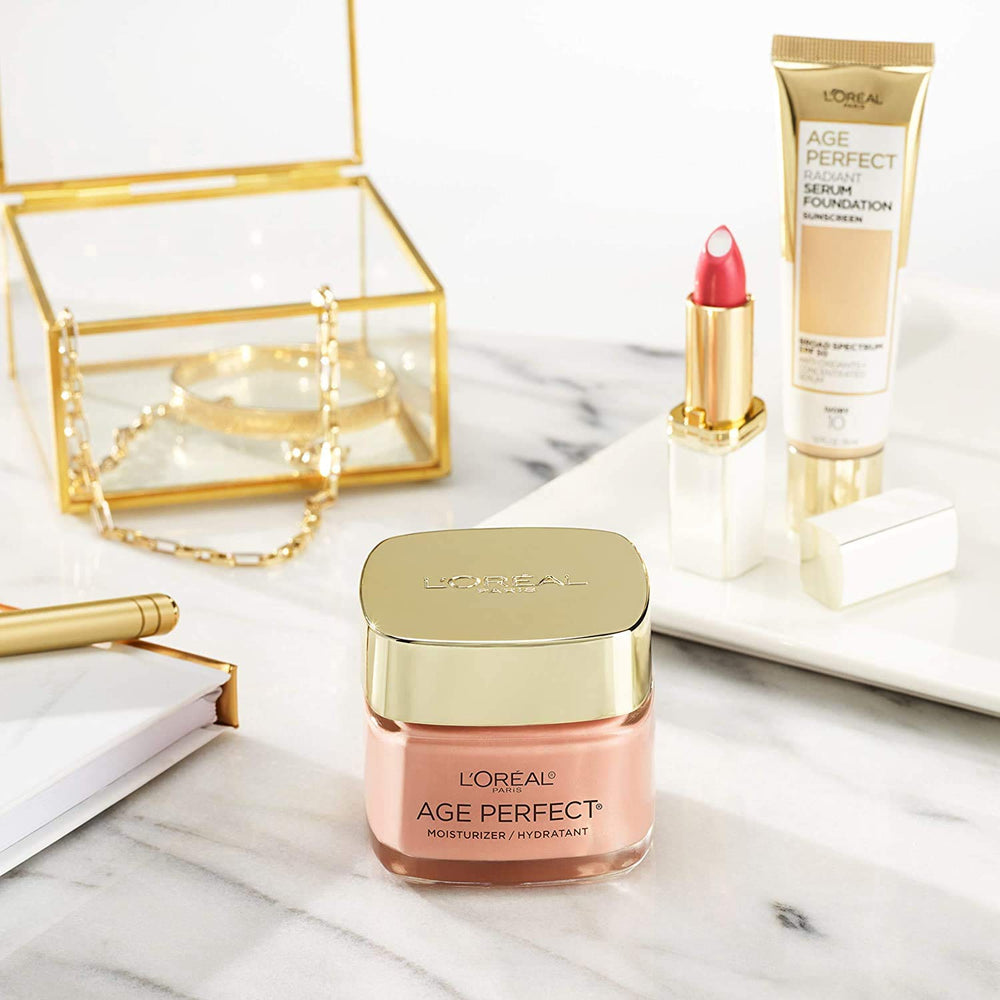 L’Oréal Paris Age Perfect Rosy Tone hidratación diaria para piel madura.