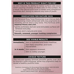 L’Oréal Paris Age Perfect Rosy Tone tono rosado que aporta vitalidad suave.
