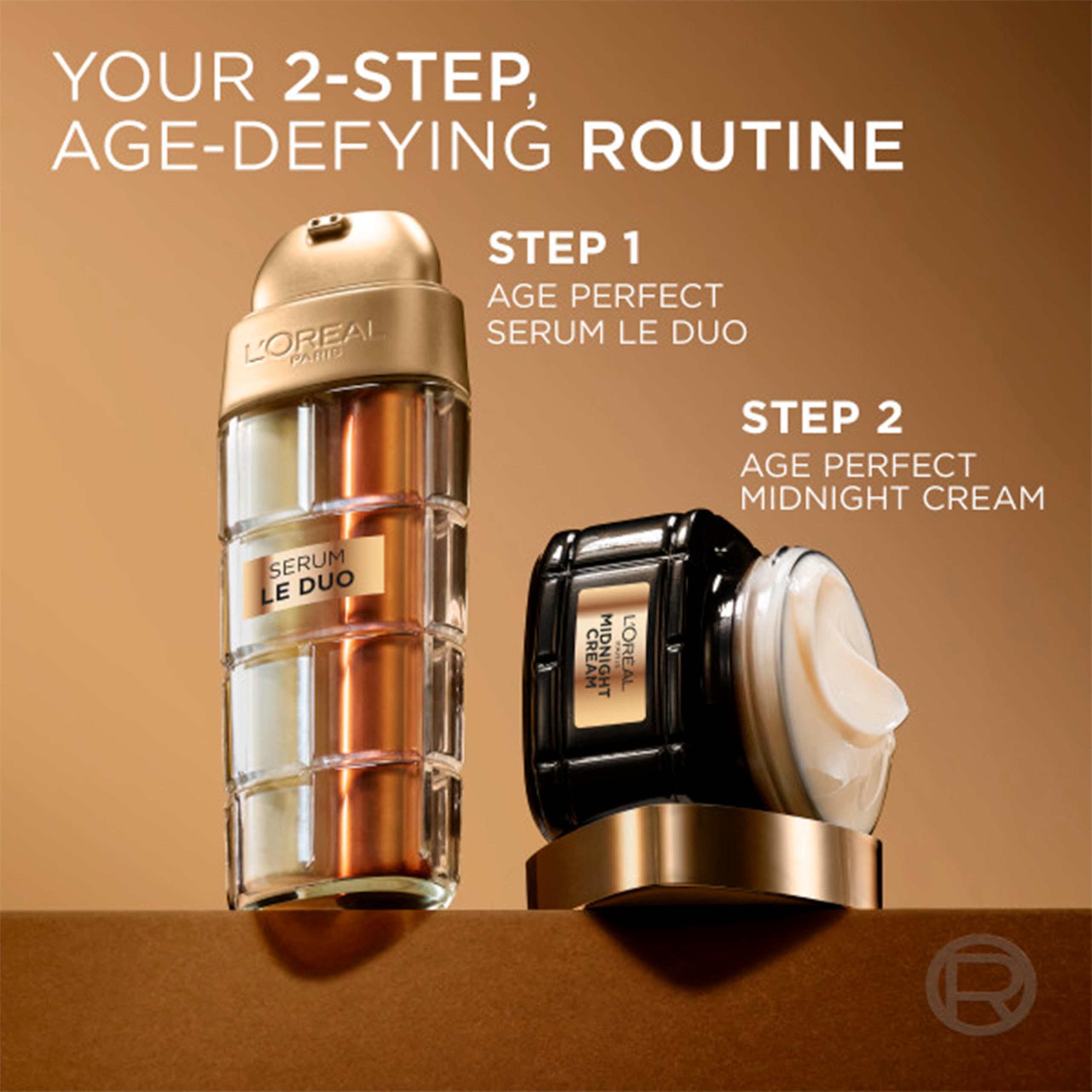 Face application scene showing how to apply Serum Le Duo in a regimen
