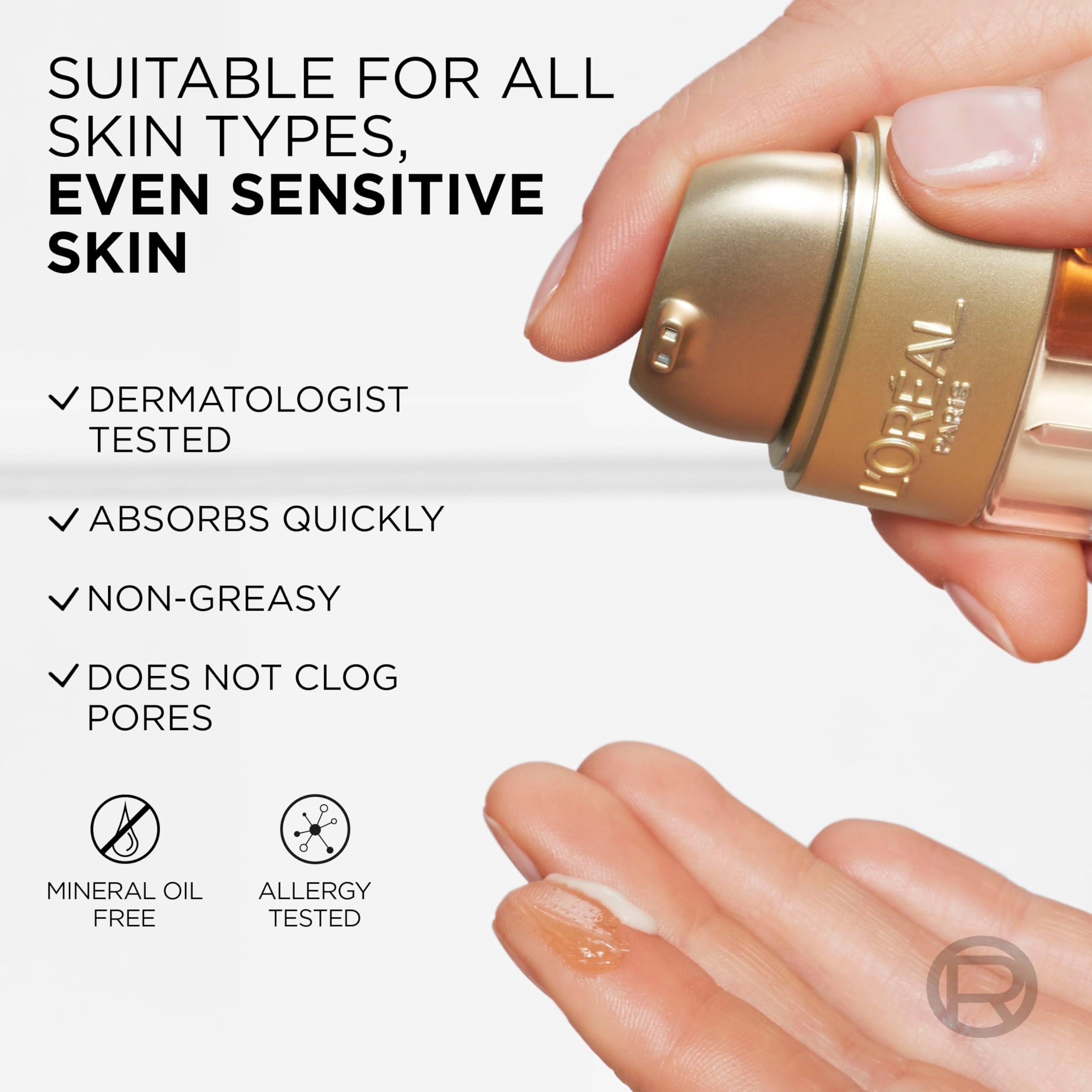 Luxurious gold finish packaging of Serum Le Duo suggesting premium skincare experience