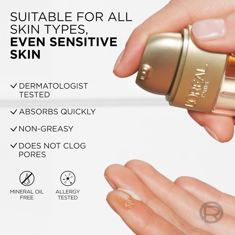 Luxurious gold finish packaging of Serum Le Duo suggesting premium skincare experience