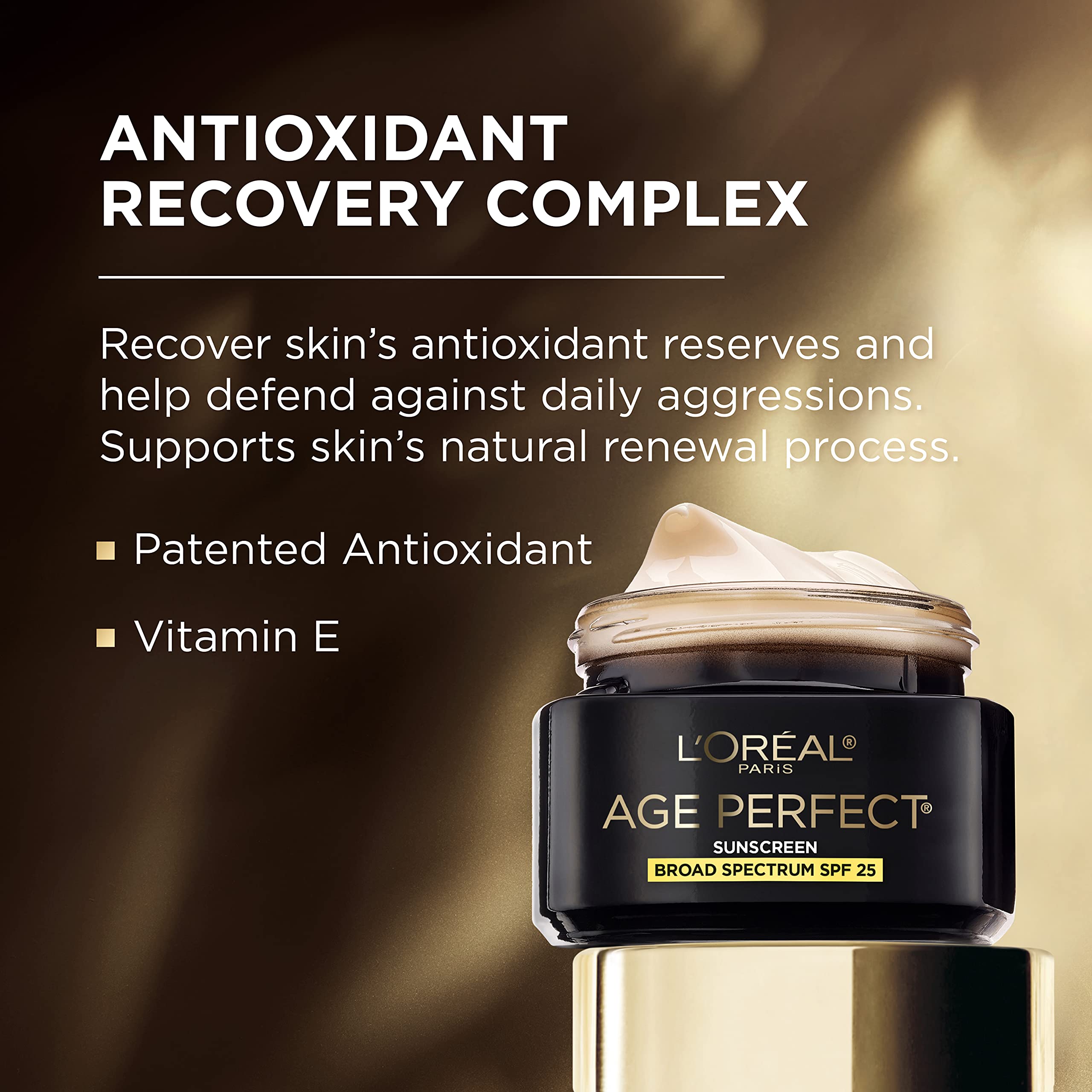 Morning application by L'Oreal Paris Age Perfect yields a smooth feel.