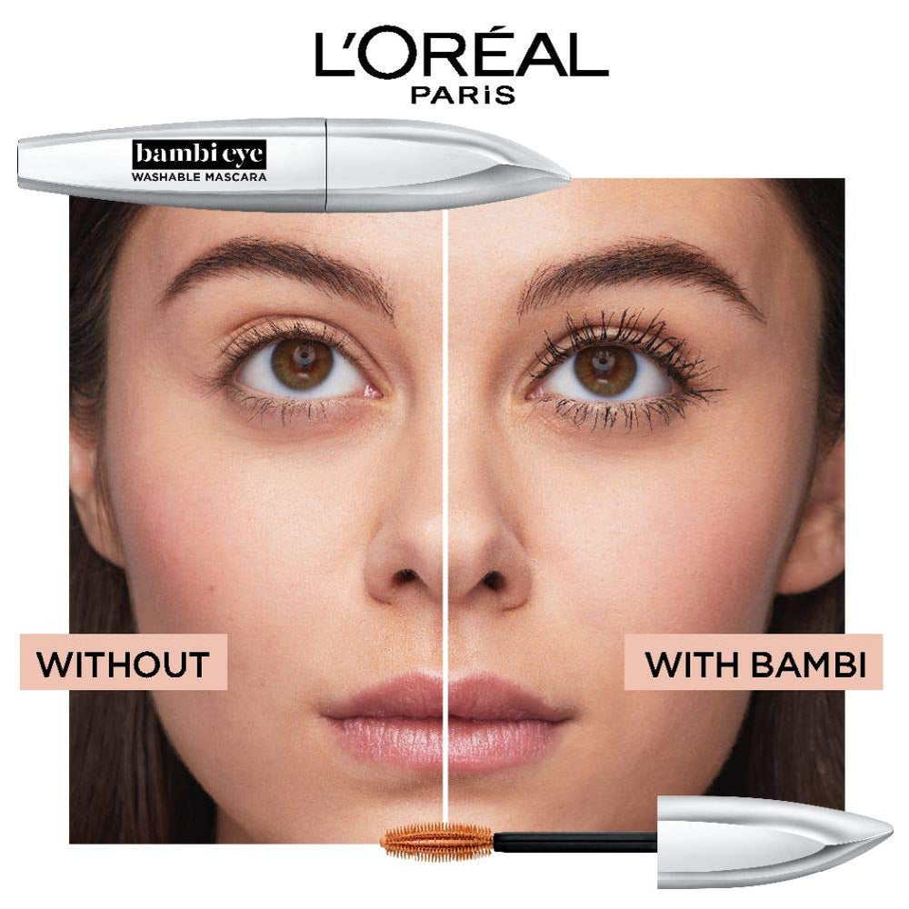 L’Oréal Paris Bambi Eye Mascara: envase compacto para llevar en bolsos.