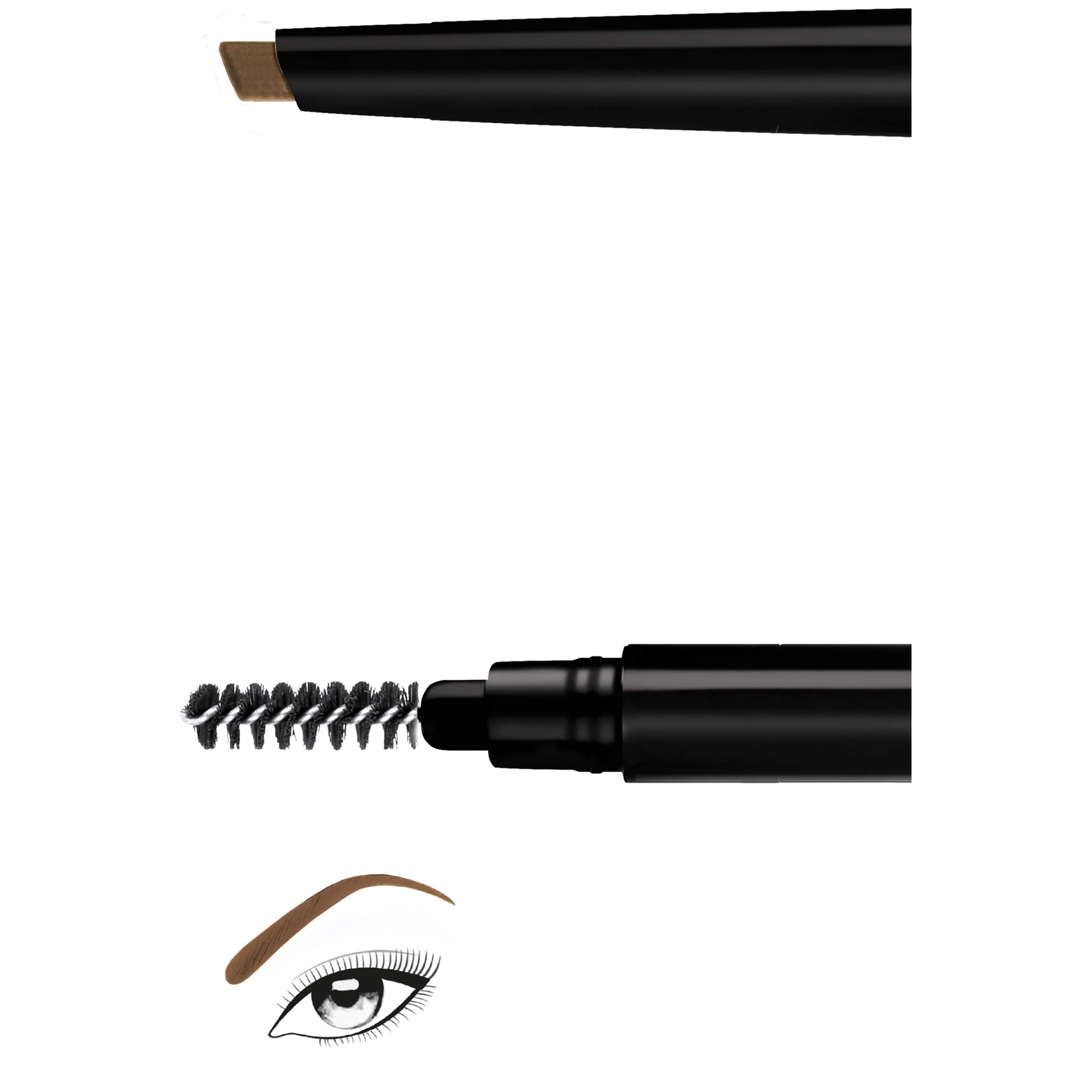 L'Oréal Paris Brow Stylist acabado natural que se mezcla con el pelo de cejas.