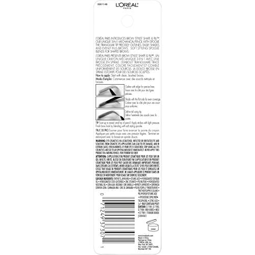 L'Oréal Paris Brow Stylist ofrece contorno de cejas preciso para trazos limpios.