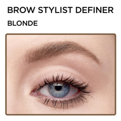 L'Oreal Paris Brow Stylist Definer blonde shade for natural, soft arch.