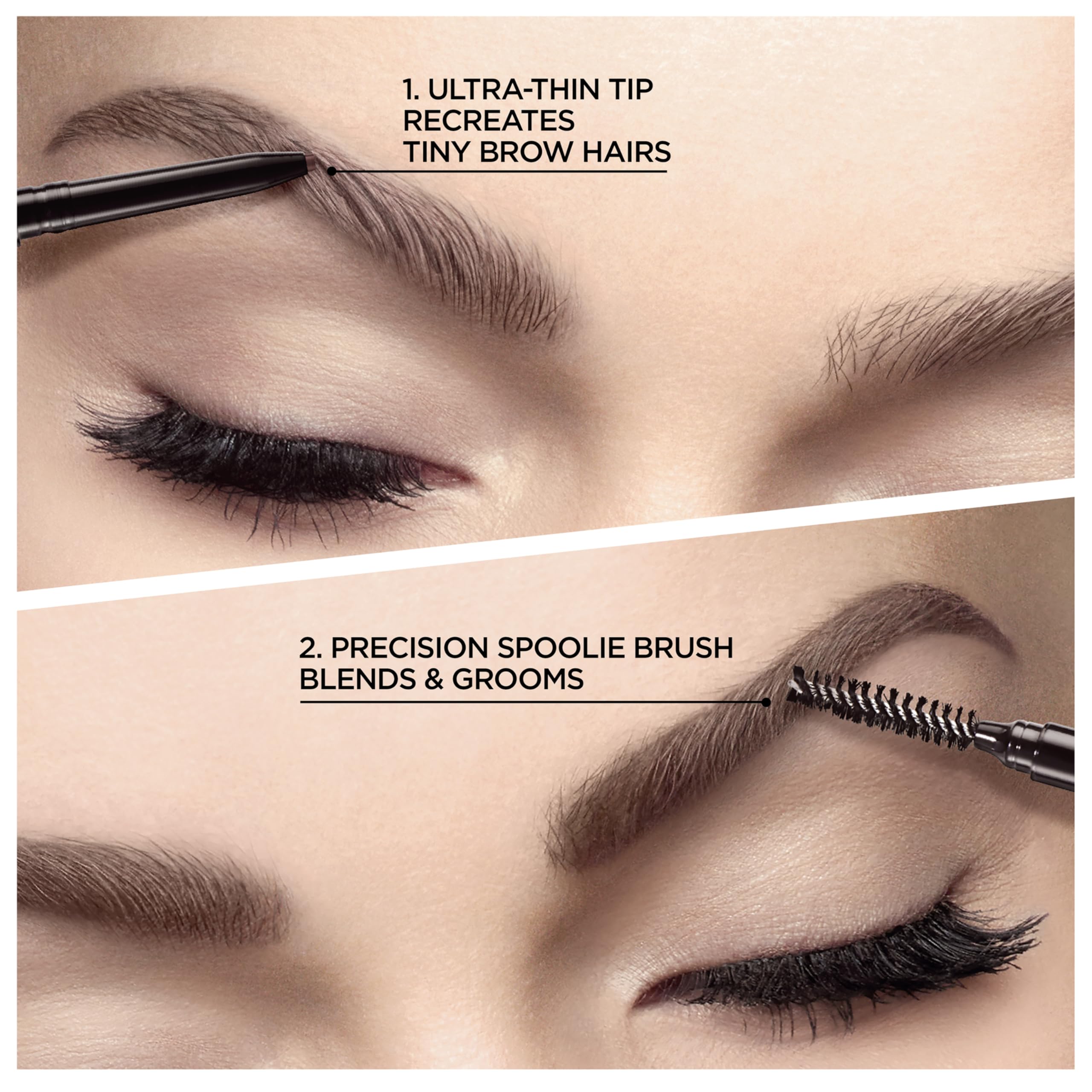 L’Oréal Paris Brow Stylist Definer con spoolie para peinar y difuminar.