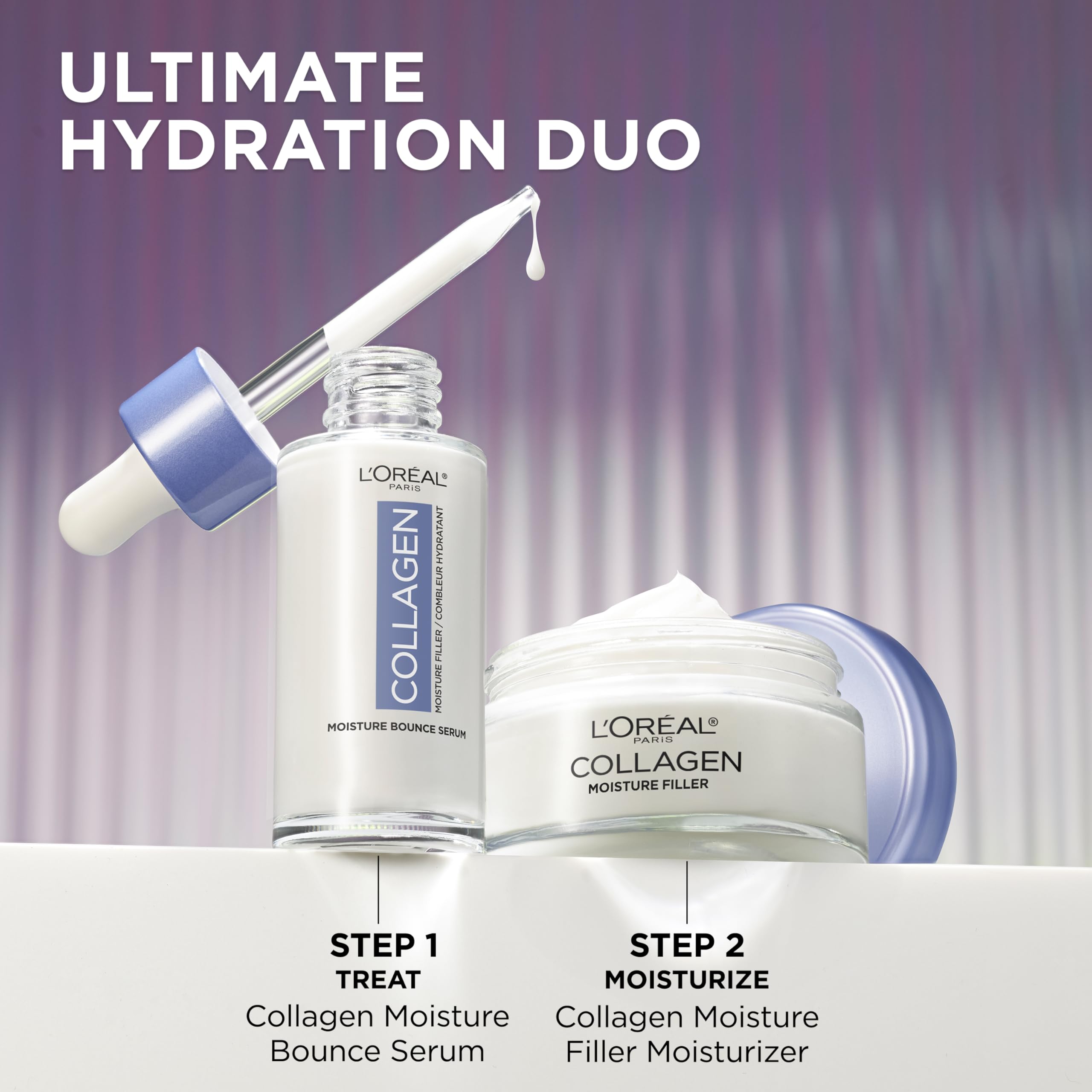 L'Oreal Paris Collagen Moisture Bounce Serum sample-included invites trial hydration