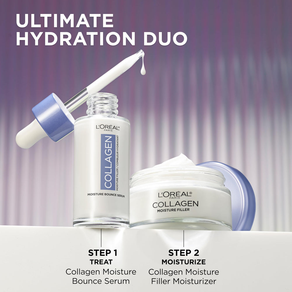 L'Oreal Paris Collagen Moisture Bounce Serum sample-included invites trial hydration